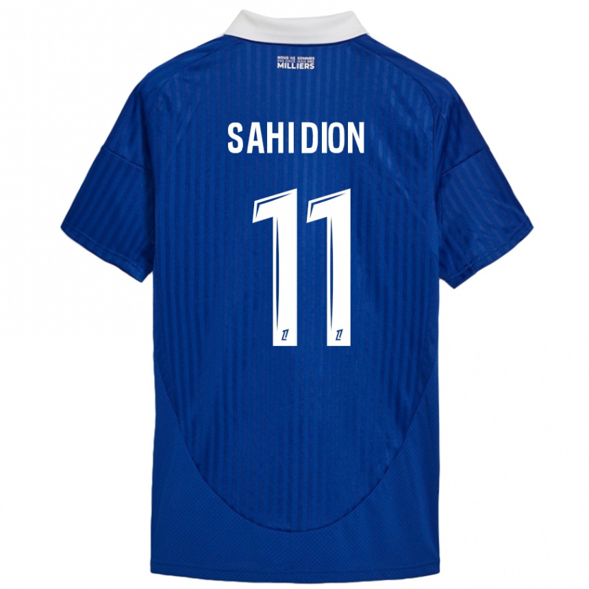 Enfant Football Maillot Moïse Sahi Dion #11 Bleu Blanc Tenues Domicile 2024/25 Canada