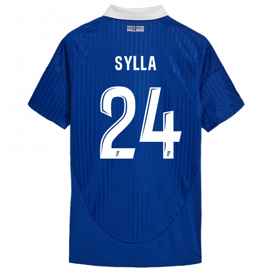 Enfant Football Maillot Abakar Sylla #24 Bleu Blanc Tenues Domicile 2024/25 Canada