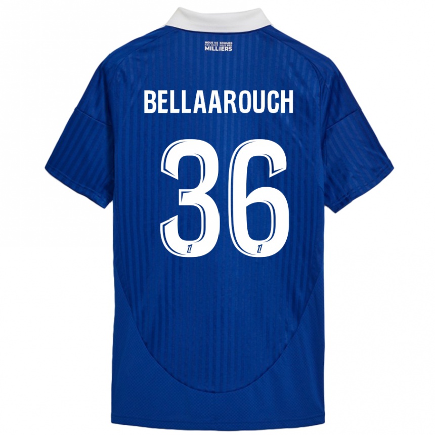 Enfant Football Maillot Alaa Bellaarouch #36 Bleu Blanc Tenues Domicile 2024/25 Canada