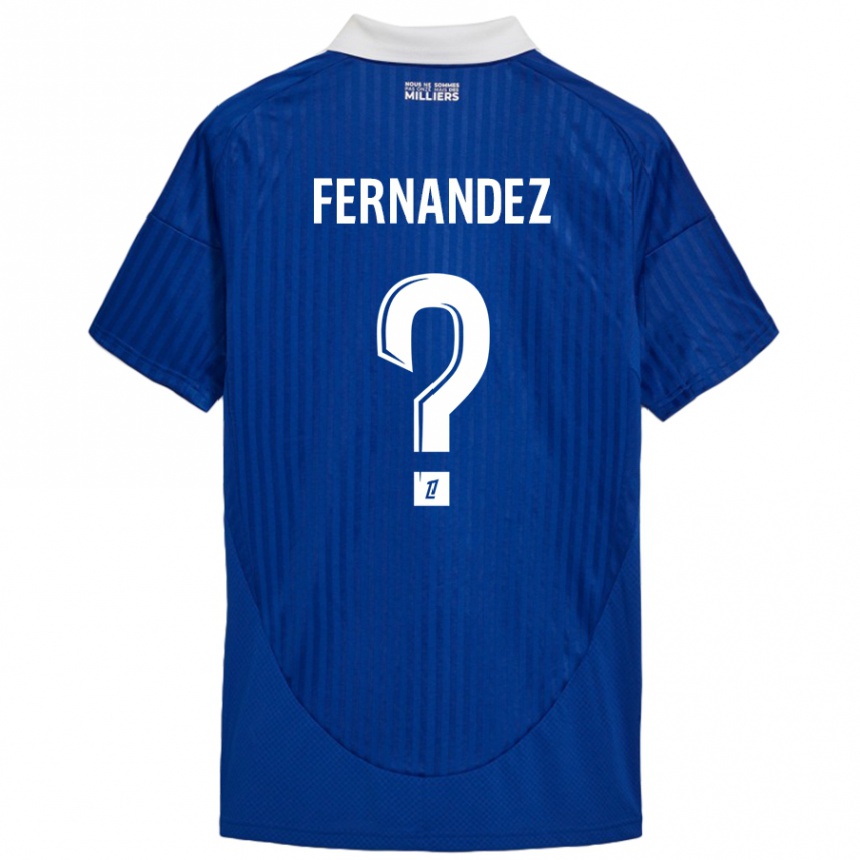 Enfant Football Maillot Elies Araar Fernandez #0 Bleu Blanc Tenues Domicile 2024/25 Canada