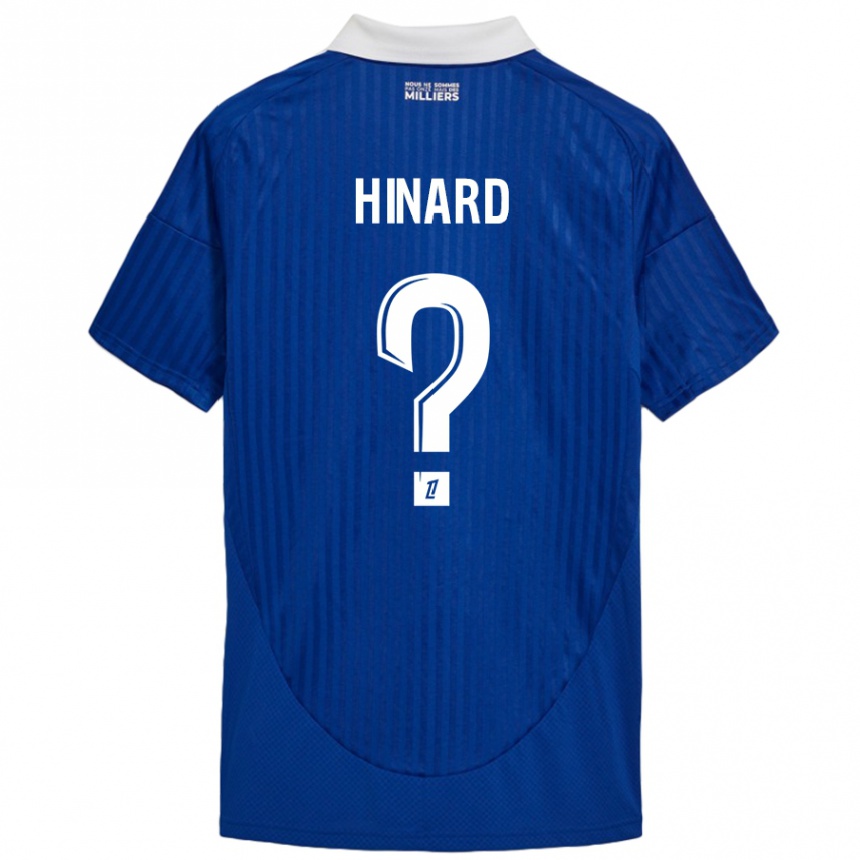 Enfant Football Maillot Noa Hinard #0 Bleu Blanc Tenues Domicile 2024/25 Canada