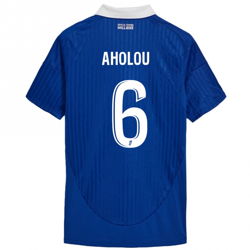 Enfant Football Maillot Jean-Eudes Aholou #6 Bleu Blanc Tenues Domicile 2024/25 Canada