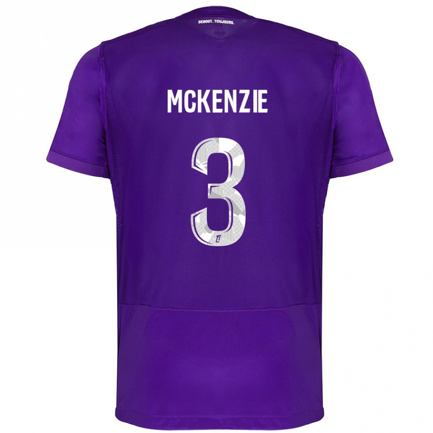 Kids Football Mark Mckenzie #3 Purple White Home Jersey 2024/25 T-Shirt Canada