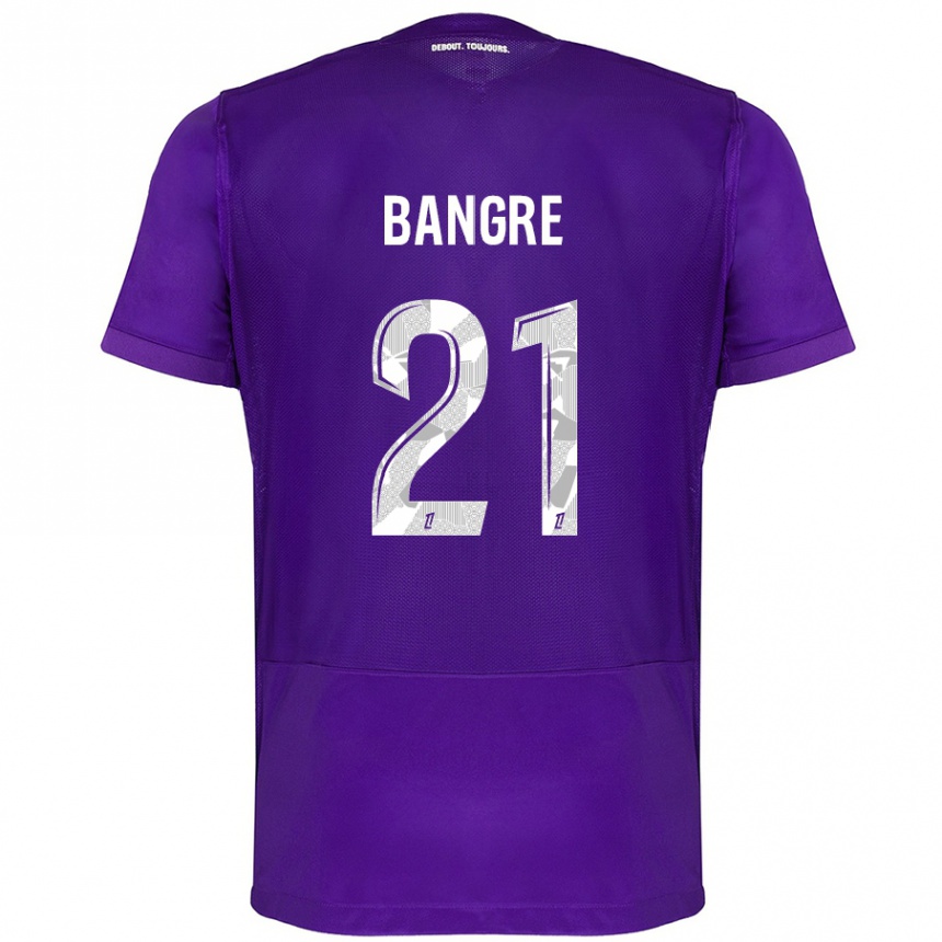 Enfant Football Maillot Mamady Bangré #21 Violet Blanc Tenues Domicile 2024/25 Canada