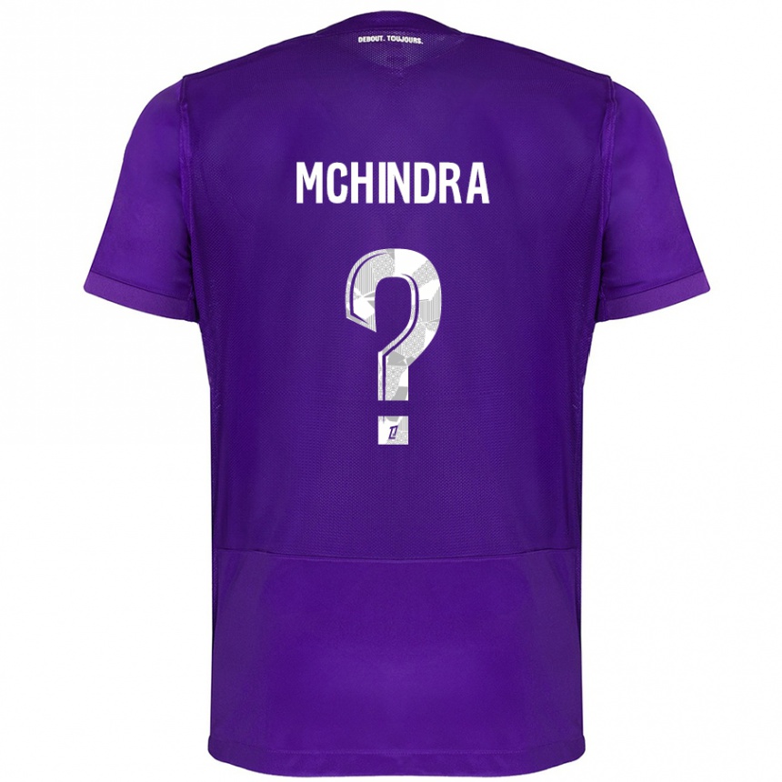 Kids Football Naime Said Mchindra #0 Purple White Home Jersey 2024/25 T-Shirt Canada