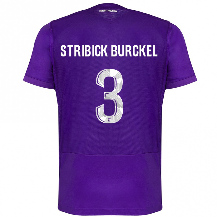 Enfant Football Maillot Laetitia Stribick-Burckel #3 Violet Blanc Tenues Domicile 2024/25 Canada