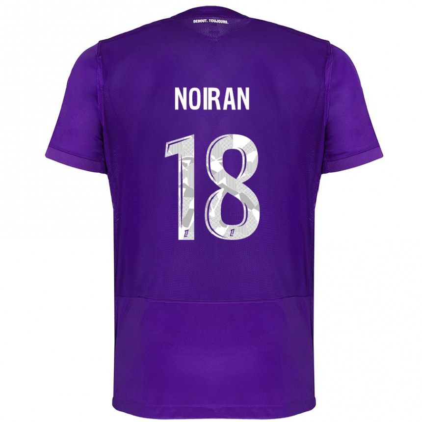 Enfant Football Maillot Clara Noiran #18 Violet Blanc Tenues Domicile 2024/25 Canada