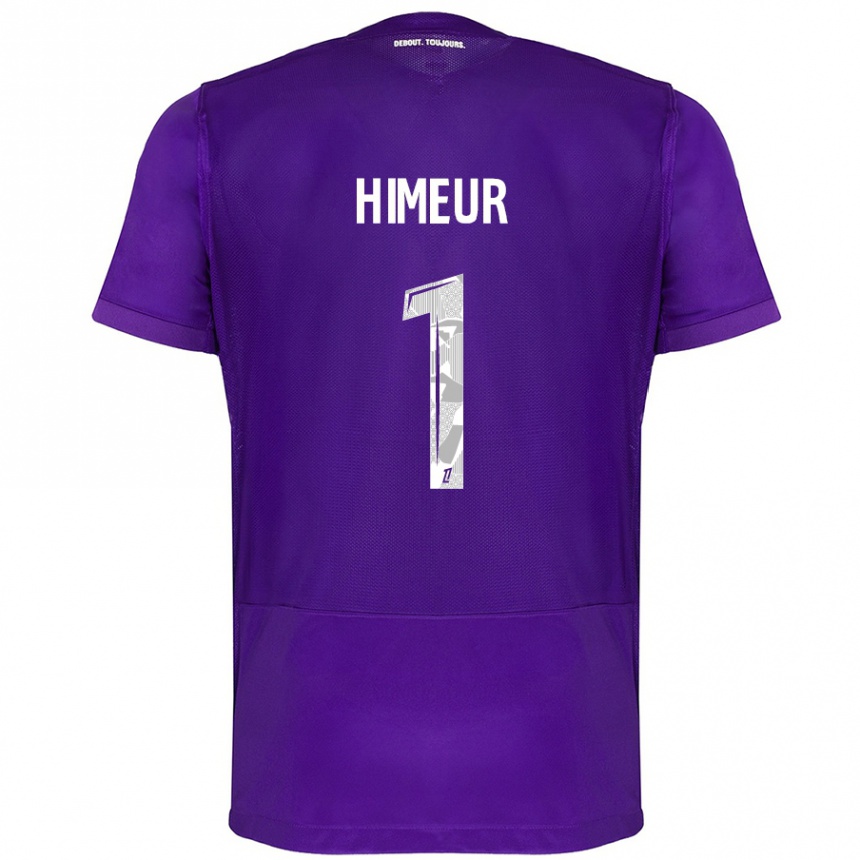 Enfant Football Maillot Thomas Himeur #1 Violet Blanc Tenues Domicile 2024/25 Canada