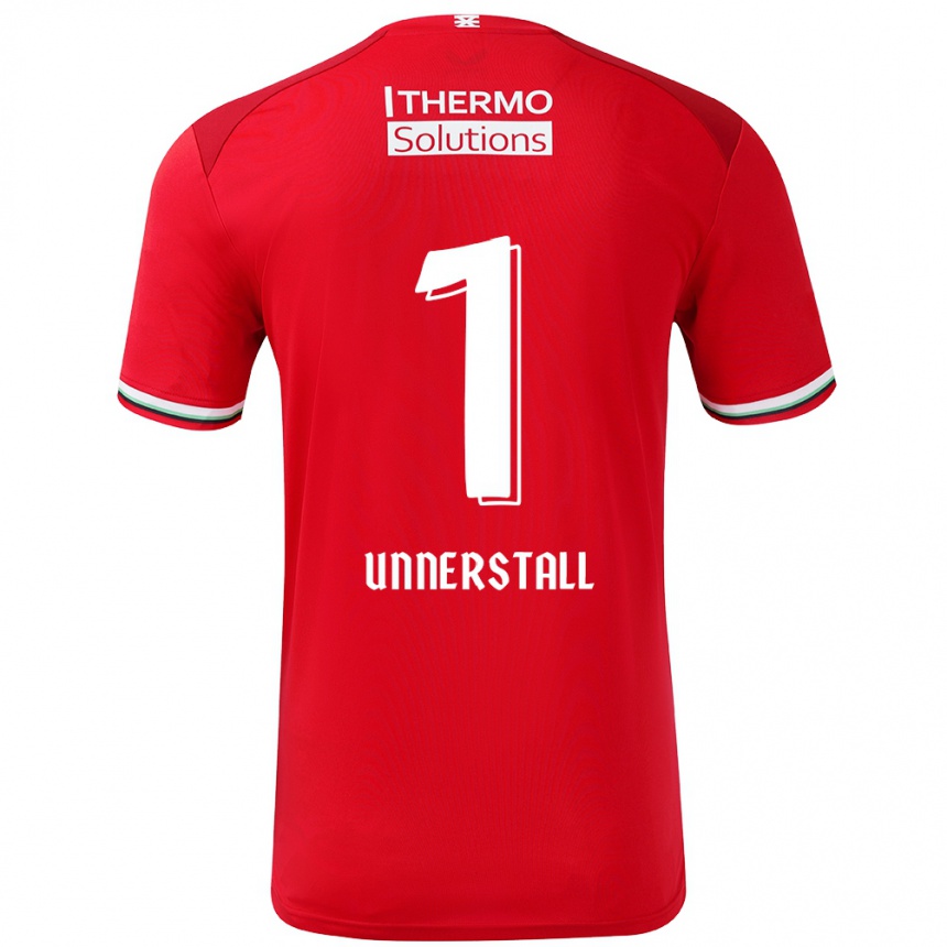 Kids Football Lars Unnerstall #1 Red White Home Jersey 2024/25 T-Shirt Canada