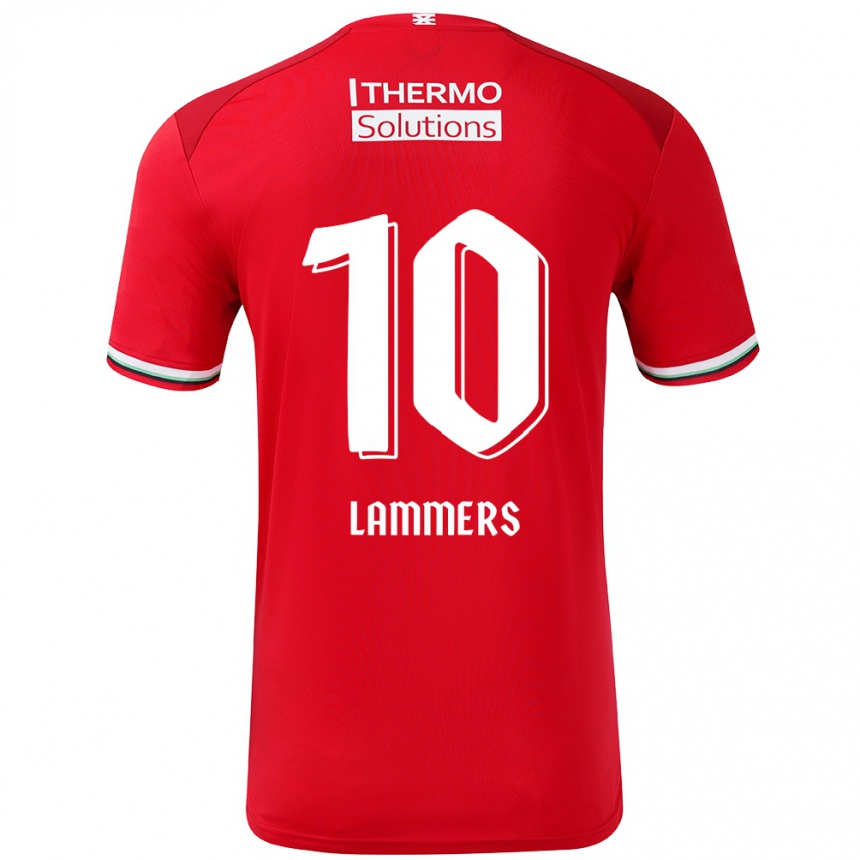 Kids Football Sam Lammers #10 Red White Home Jersey 2024/25 T-Shirt Canada