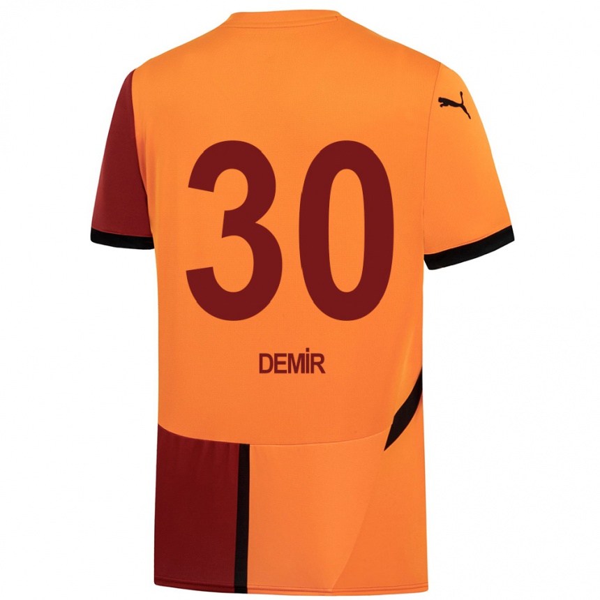 Enfant Football Maillot Yusuf Demir #30 Jaune Rouge Tenues Domicile 2024/25 Canada