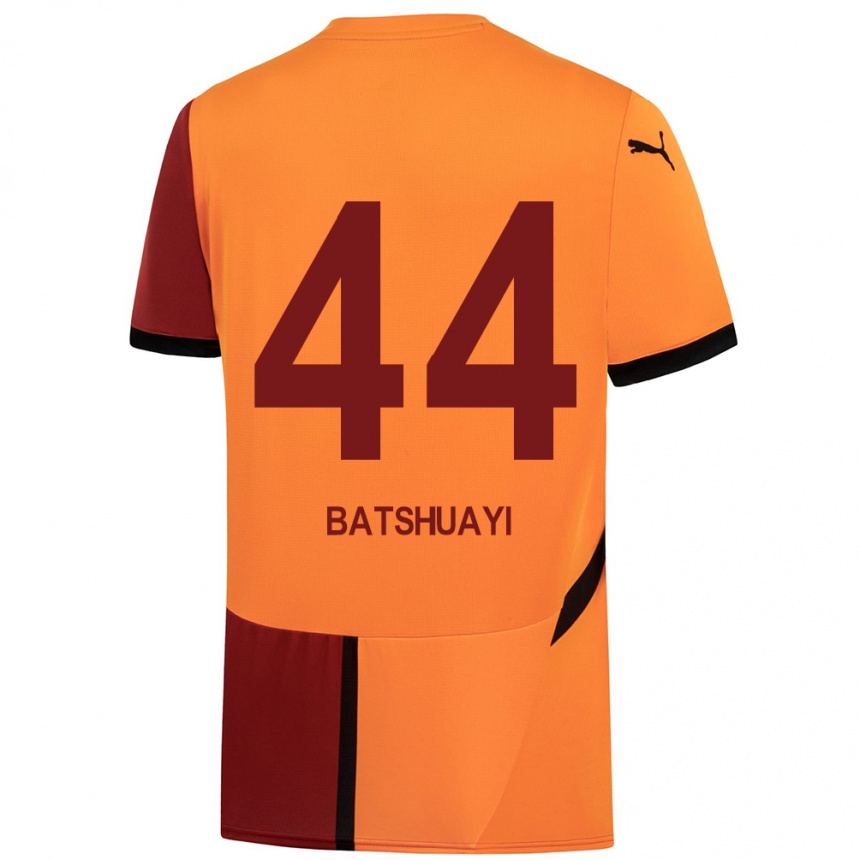 Enfant Football Maillot Michy Batshuayi #44 Jaune Rouge Tenues Domicile 2024/25 Canada