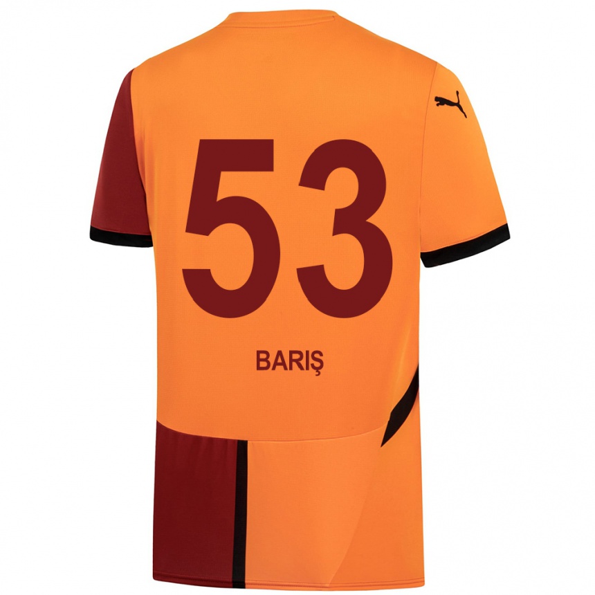 Enfant Football Maillot Barış Alper Yılmaz #53 Jaune Rouge Tenues Domicile 2024/25 Canada