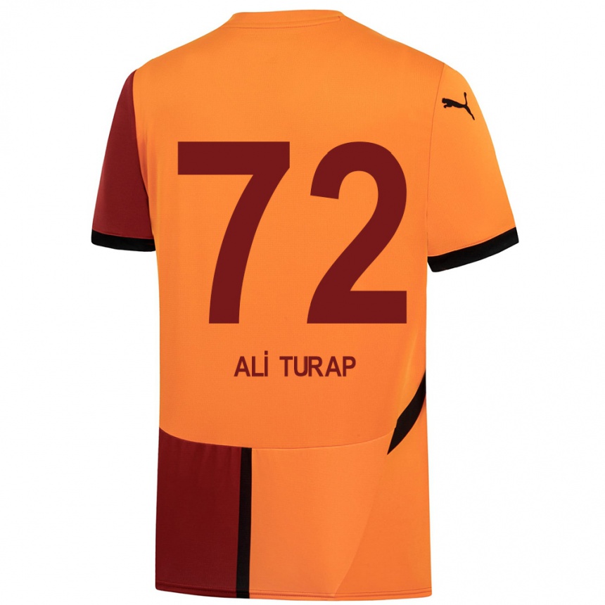 Kids Football Ali Turap Bülbül #72 Yellow Red Home Jersey 2024/25 T-Shirt Canada