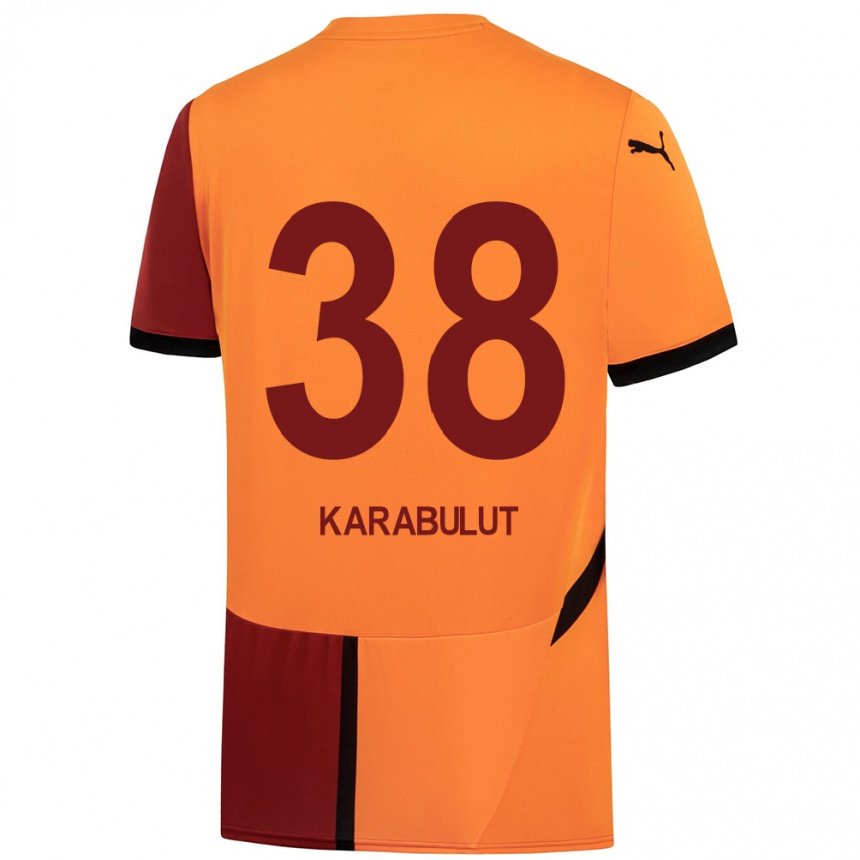 Kids Football Arzu Karabulut #38 Yellow Red Home Jersey 2024/25 T-Shirt Canada