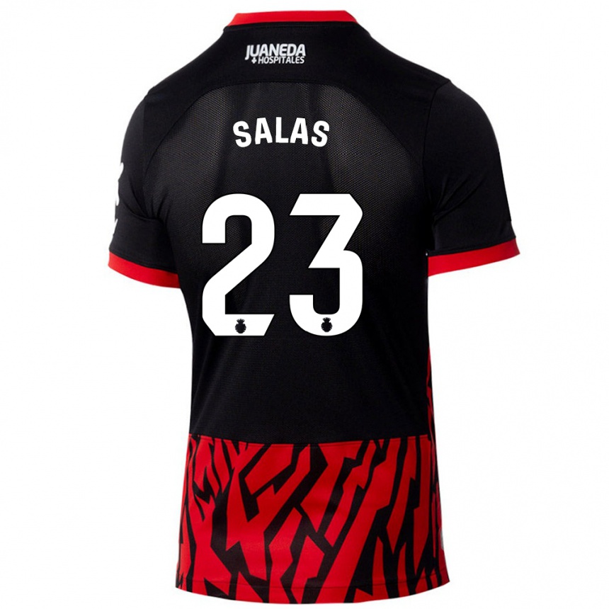 Kids Football Jan Salas #23 Black Red Home Jersey 2024/25 T-Shirt Canada