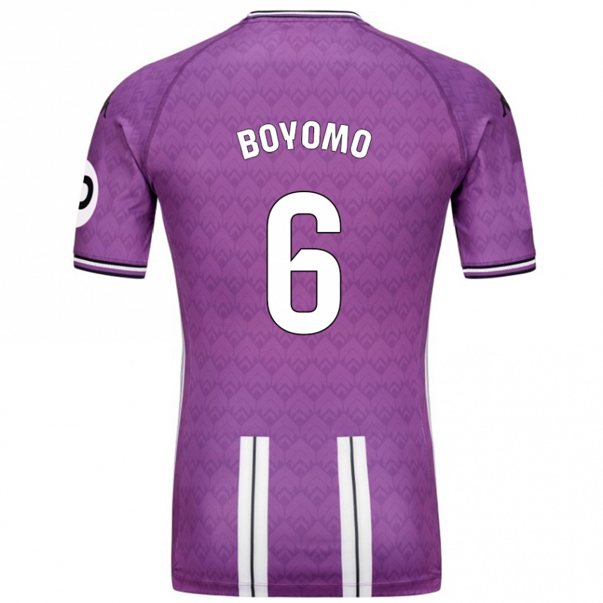 Enfant Football Maillot Enzo Boyomo #6 Violet Blanc Tenues Domicile 2024/25 Canada