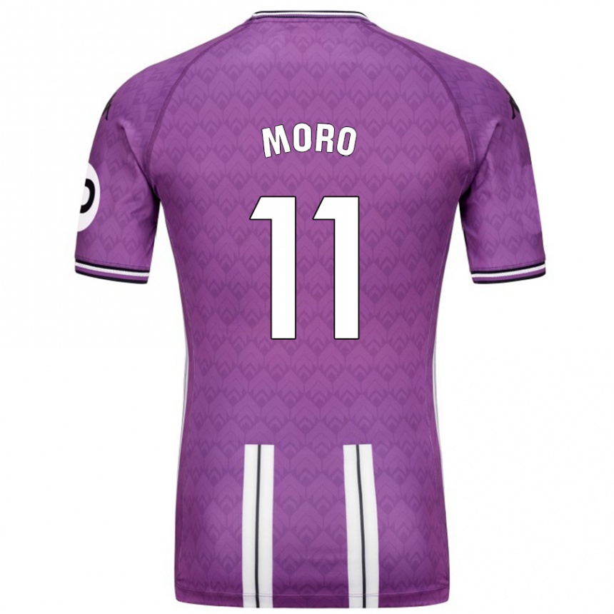 Enfant Football Maillot Raúl Moro #11 Violet Blanc Tenues Domicile 2024/25 Canada