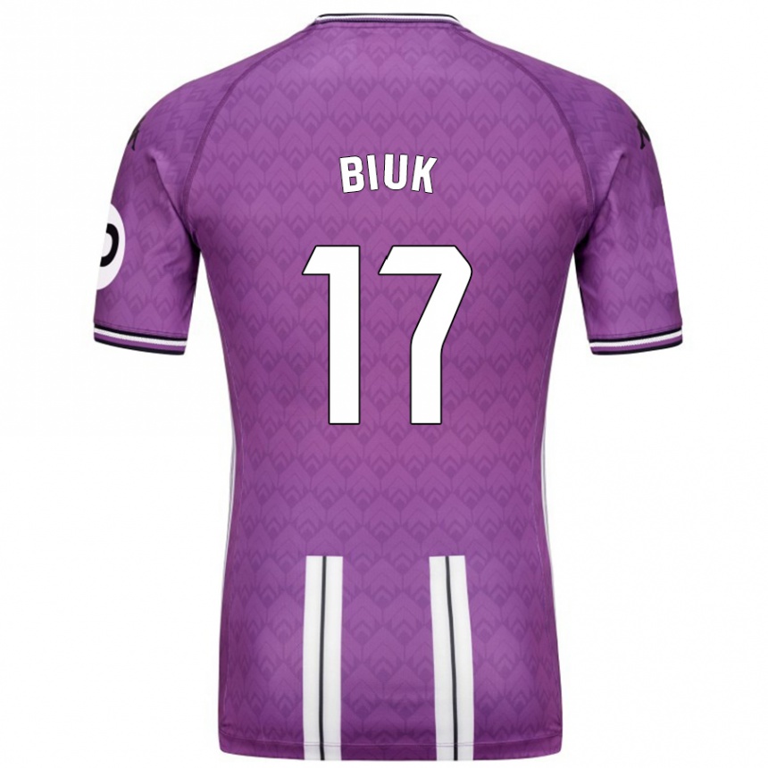 Enfant Football Maillot Stipe Biuk #17 Violet Blanc Tenues Domicile 2024/25 Canada