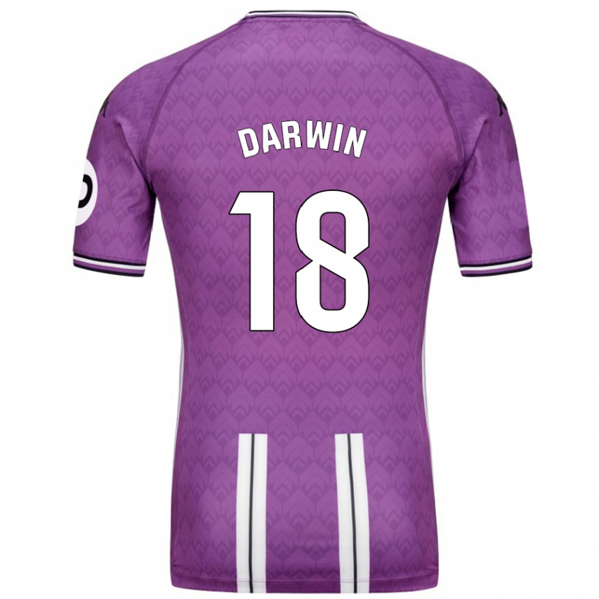 Enfant Football Maillot Darwin Machís #18 Violet Blanc Tenues Domicile 2024/25 Canada