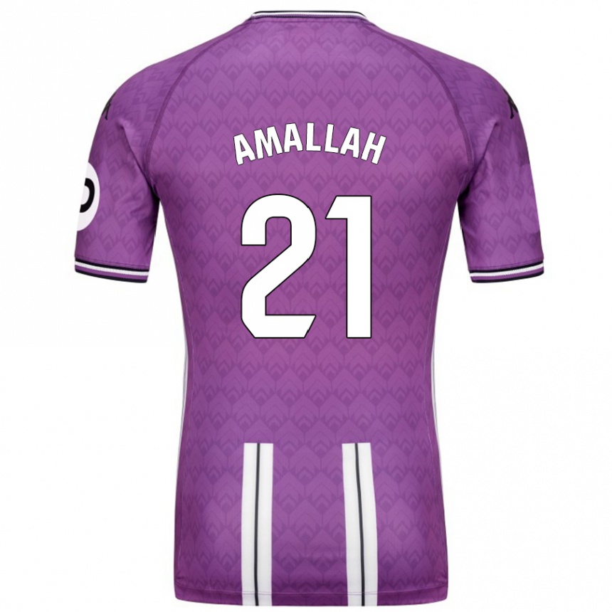 Kids Football Selim Amallah #21 Purple White Home Jersey 2024/25 T-Shirt Canada