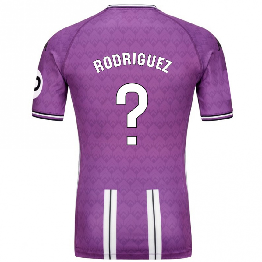 Enfant Football Maillot Gabriel Rodríguez #0 Violet Blanc Tenues Domicile 2024/25 Canada