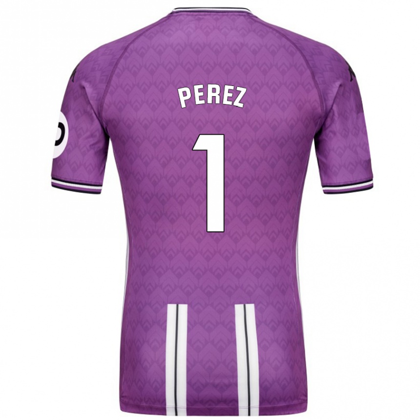 Enfant Football Maillot Fer Pérez #1 Violet Blanc Tenues Domicile 2024/25 Canada