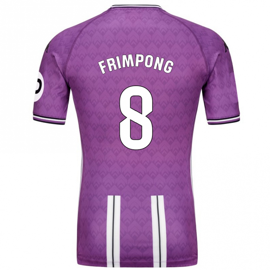 Enfant Football Maillot Eugene Frimpong #8 Violet Blanc Tenues Domicile 2024/25 Canada