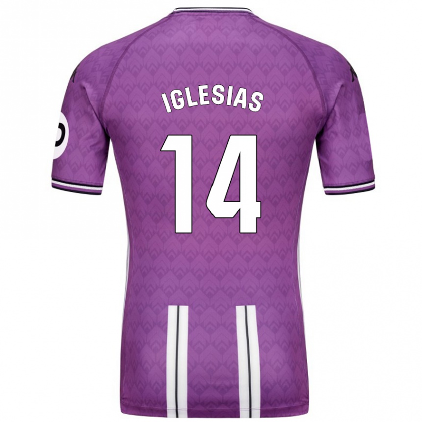 Enfant Football Maillot Koke Iglesias #14 Violet Blanc Tenues Domicile 2024/25 Canada