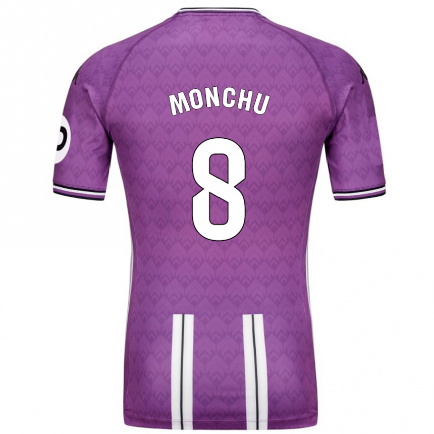 Kids Football Monchu #8 Purple White Home Jersey 2024/25 T-Shirt Canada