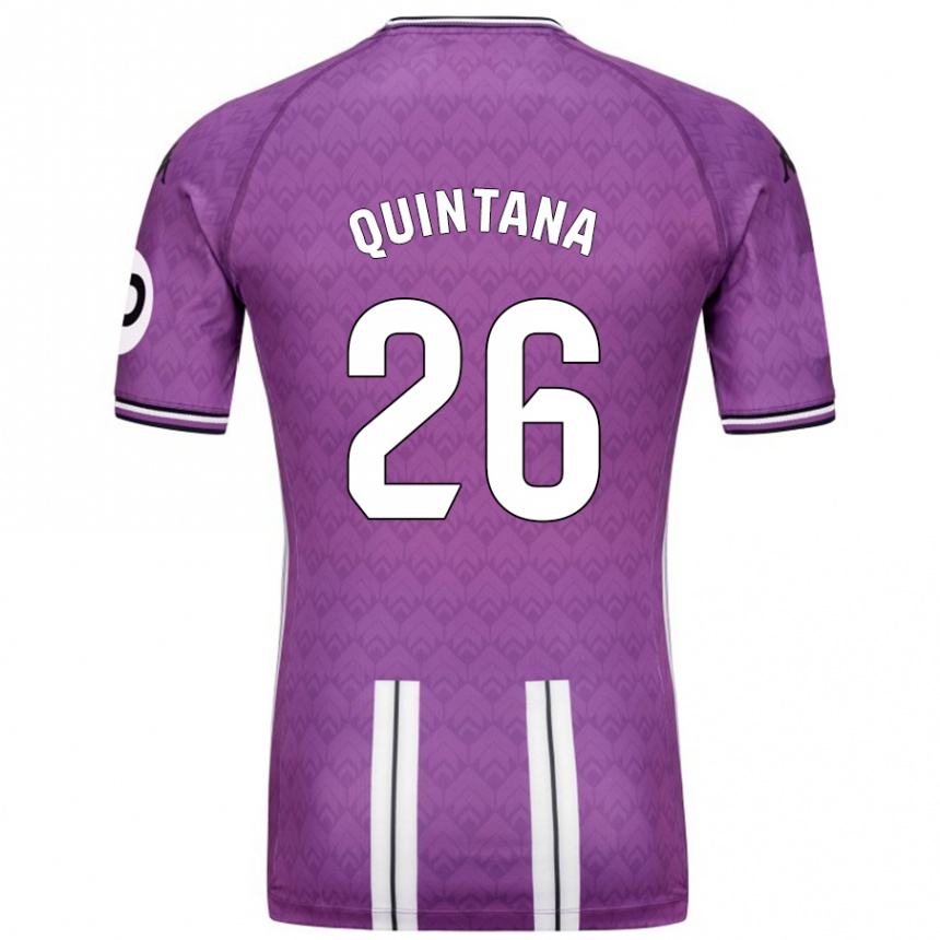 Enfant Football Maillot Alberto Quintana #26 Violet Blanc Tenues Domicile 2024/25 Canada