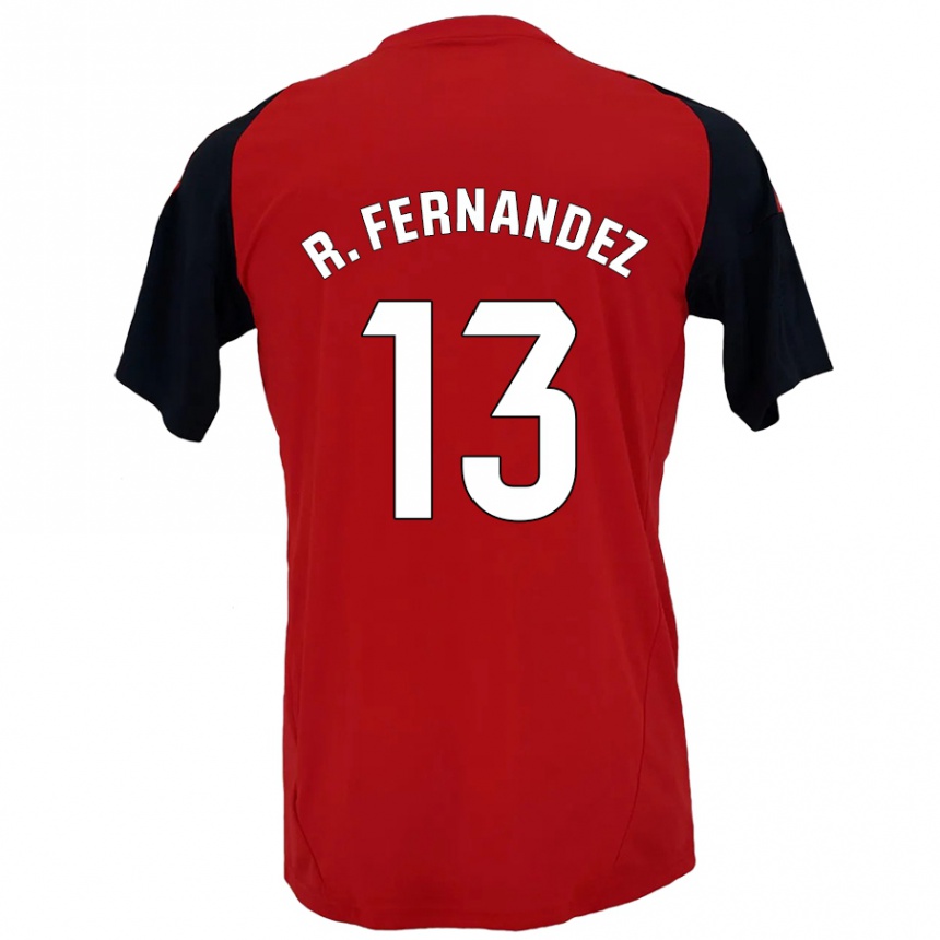 Kids Football Raúl Fernández #13 Red Black Home Jersey 2024/25 T-Shirt Canada