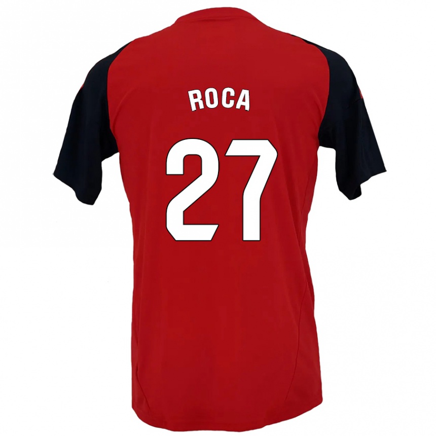 Enfant Football Maillot Joel Roca #27 Rouge Noir Tenues Domicile 2024/25 Canada