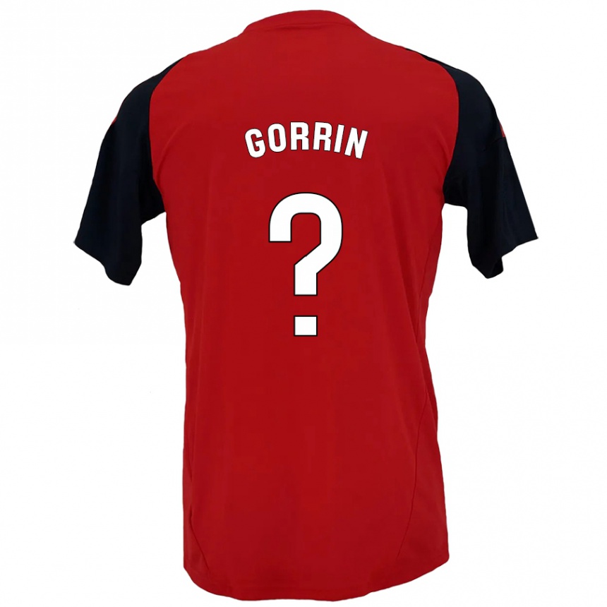 Kids Football Ale Gorrin #0 Red Black Home Jersey 2024/25 T-Shirt Canada