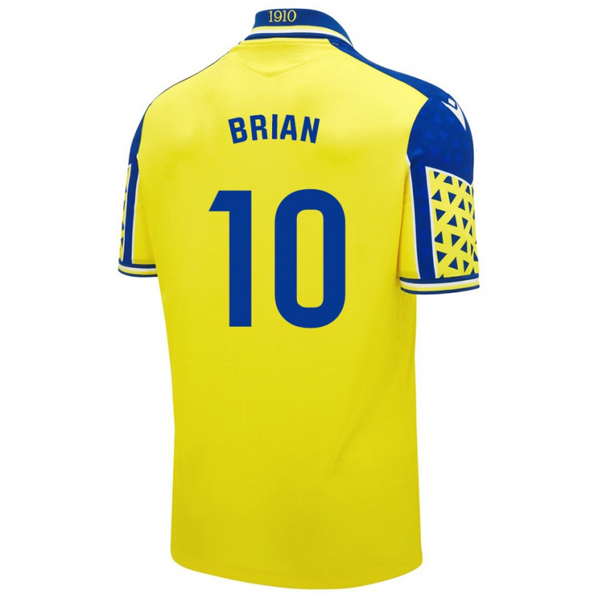 Kids Football Brian Ocampo #10 Yellow Blue Home Jersey 2024/25 T-Shirt Canada