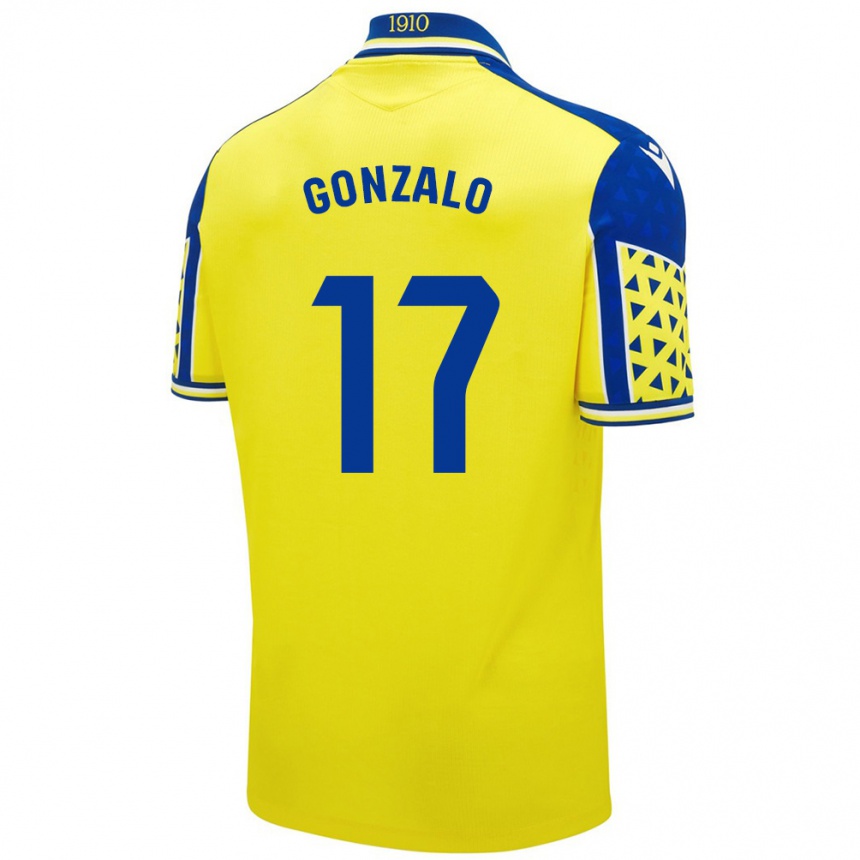 Enfant Football Maillot Gonzalo Escalante #17 Jaune Bleu Tenues Domicile 2024/25 Canada