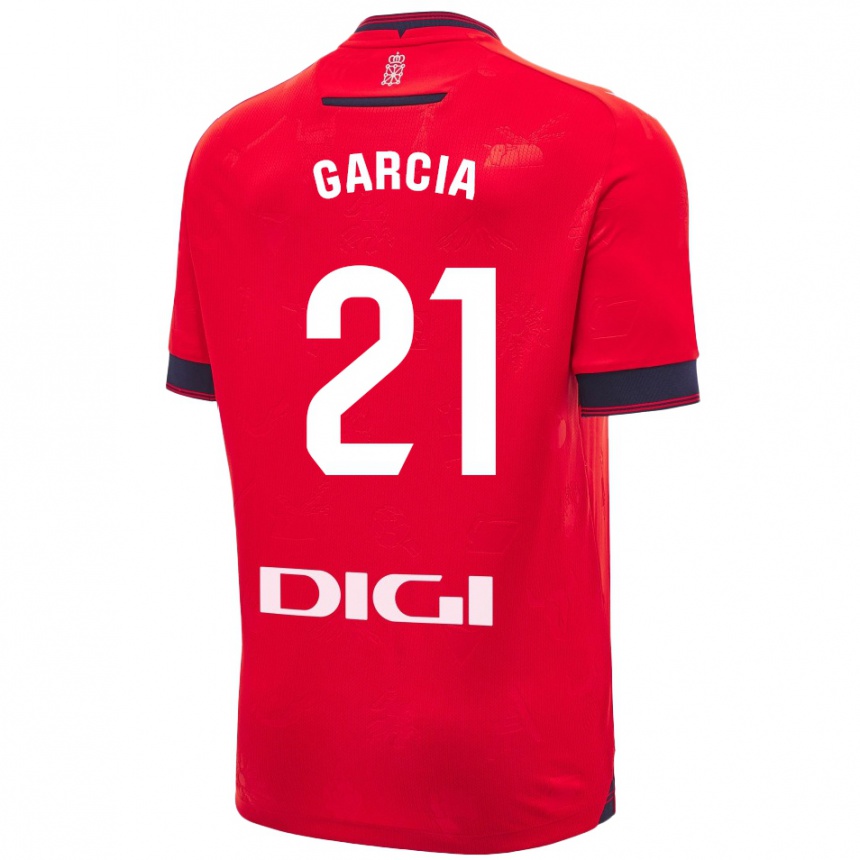 Kids Football Jon García #21 Red White Home Jersey 2024/25 T-Shirt Canada