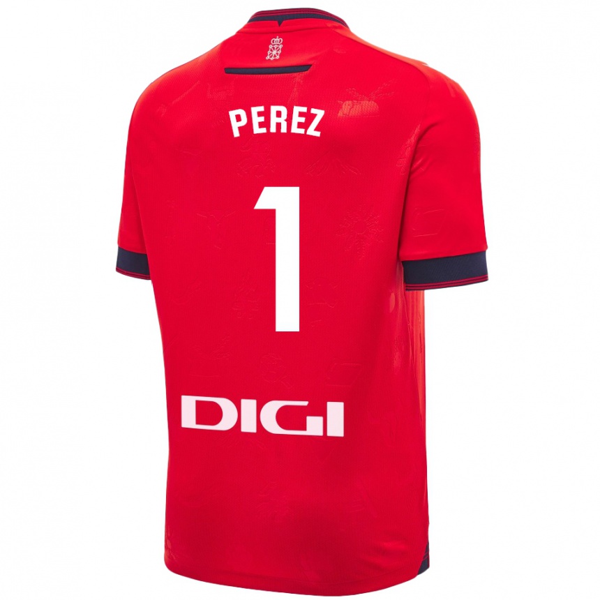 Enfant Football Maillot Silvia Pérez Fernández De Romarategui #1 Rouge Blanc Tenues Domicile 2024/25 Canada