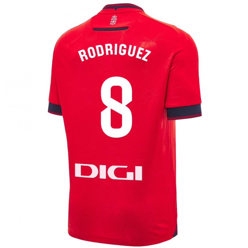 Enfant Football Maillot Vanessa Rodríguez Iribarren #8 Rouge Blanc Tenues Domicile 2024/25 Canada