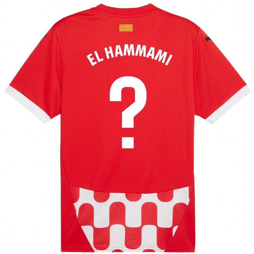 Enfant Football Maillot Ayoub El Hammami #0 Rouge Blanc Tenues Domicile 2024/25 Canada