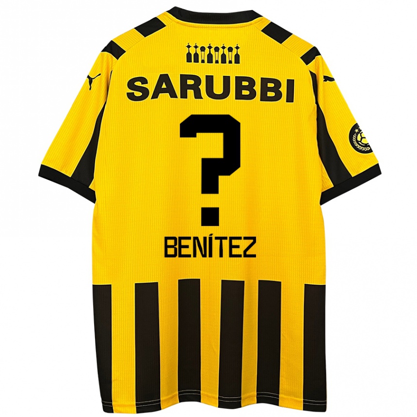 Enfant Football Maillot Santiago Benítez #0 Jaune Noir Tenues Domicile 2024/25 Canada