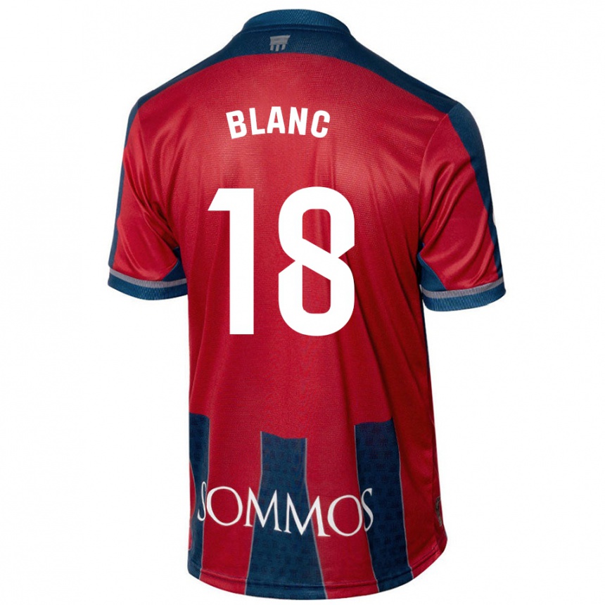 Enfant Football Maillot Laia Blanc #18 Rouge Bleu Tenues Domicile 2024/25 Canada