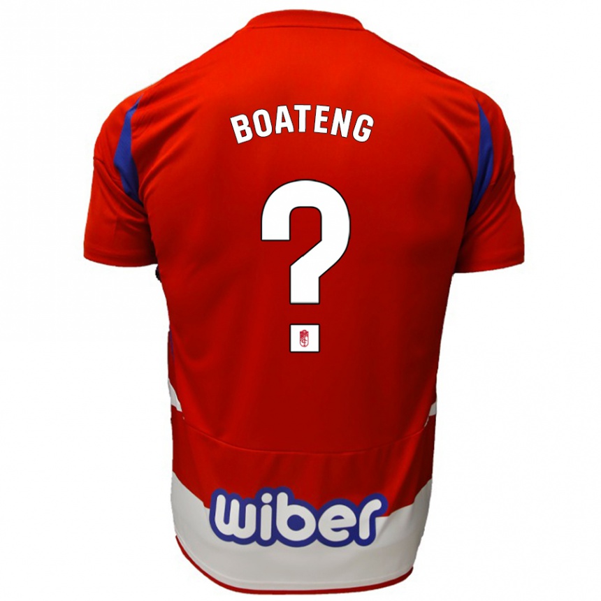 Kids Football Robin Boateng #0 Red White Blue Home Jersey 2024/25 T-Shirt Canada