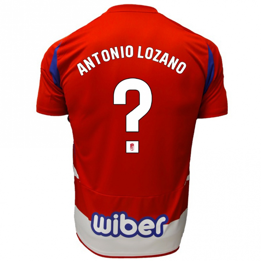 Kids Football José Antonio Lozano #0 Red White Blue Home Jersey 2024/25 T-Shirt Canada