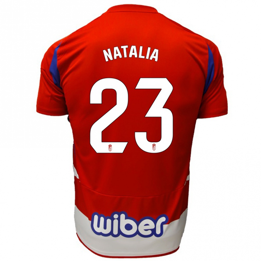 Enfant Football Maillot Natalia #23 Rouge Blanc Bleu Tenues Domicile 2024/25 Canada