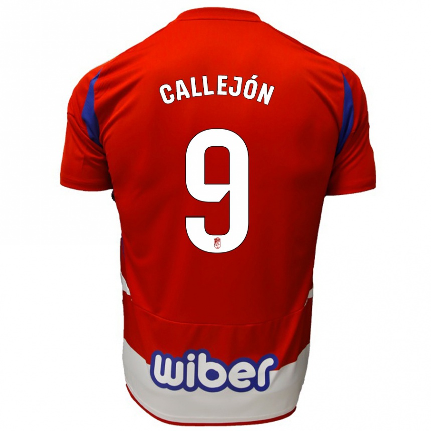 Kids Football José Callejón #9 Red White Blue Home Jersey 2024/25 T-Shirt Canada