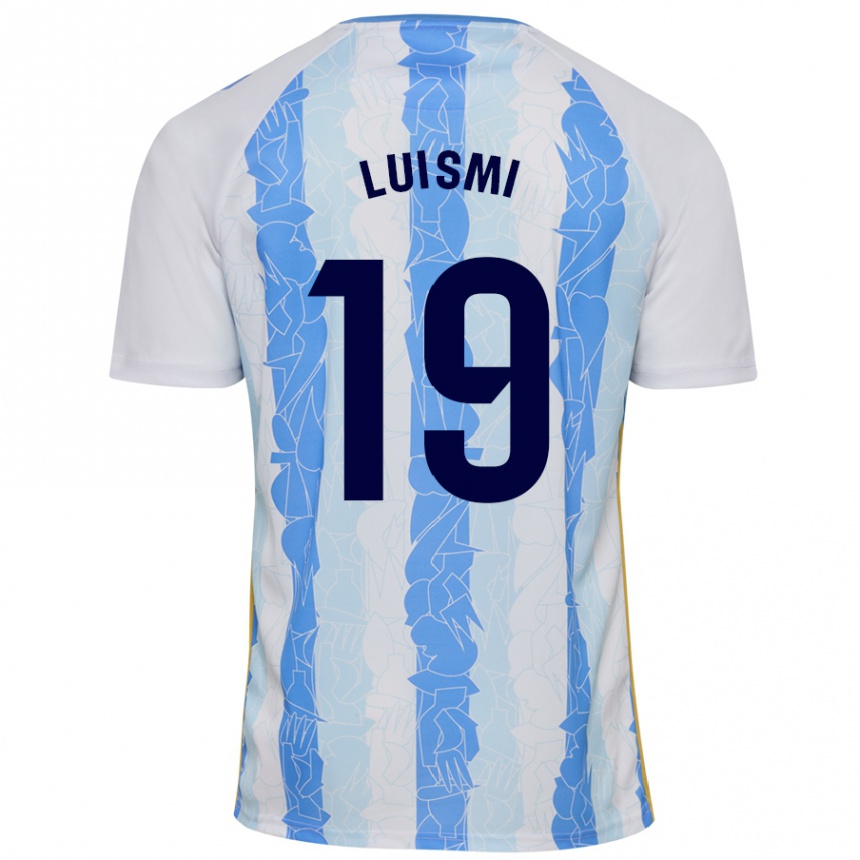 Kids Football Luismi Sánchez #19 White Blue Home Jersey 2024/25 T-Shirt Canada