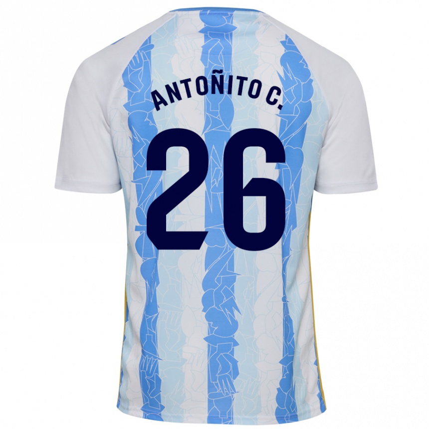 Enfant Football Maillot Antonio Cordero #26 Blanc Bleu Tenues Domicile 2024/25 Canada