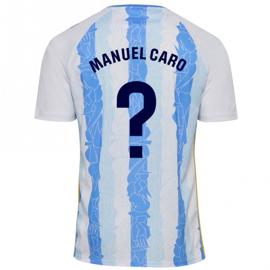 Enfant Football Maillot José Manuel Caro #0 Blanc Bleu Tenues Domicile 2024/25 Canada