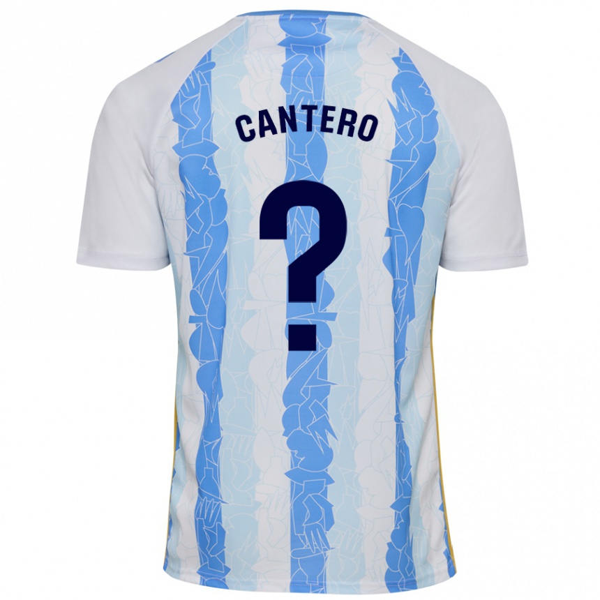 Kids Football José Cantero #0 White Blue Home Jersey 2024/25 T-Shirt Canada